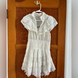 Love Shack Fancy white dress size small